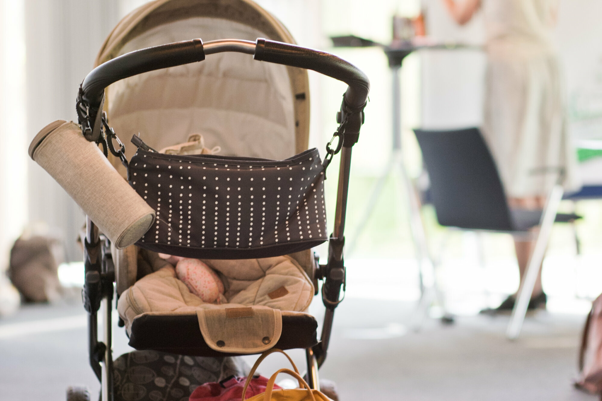 Kinderwagen auf der Strategie-Tagung