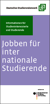 Cover des Flyers "Jobben für internationale Studierende"