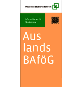 Cover: Flyer "Auslands-BAföG"