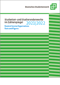 Cover: "Studenten- und Studierendenwerke im Zahlenspiegel 2021/2022" 