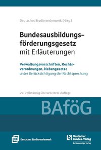 Cover: "Bundesausbildungsförderungsgesetz mit Erläuterungen"