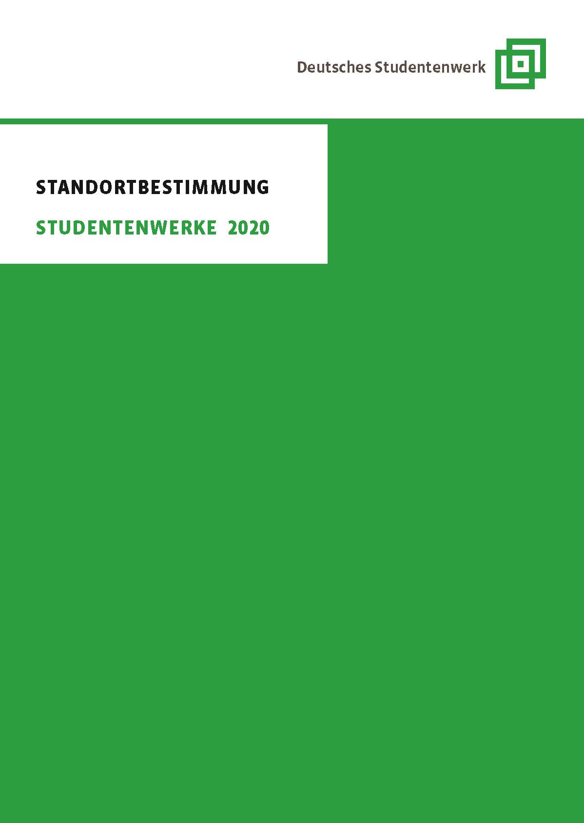 Cover: Standortbestimmung 2020 