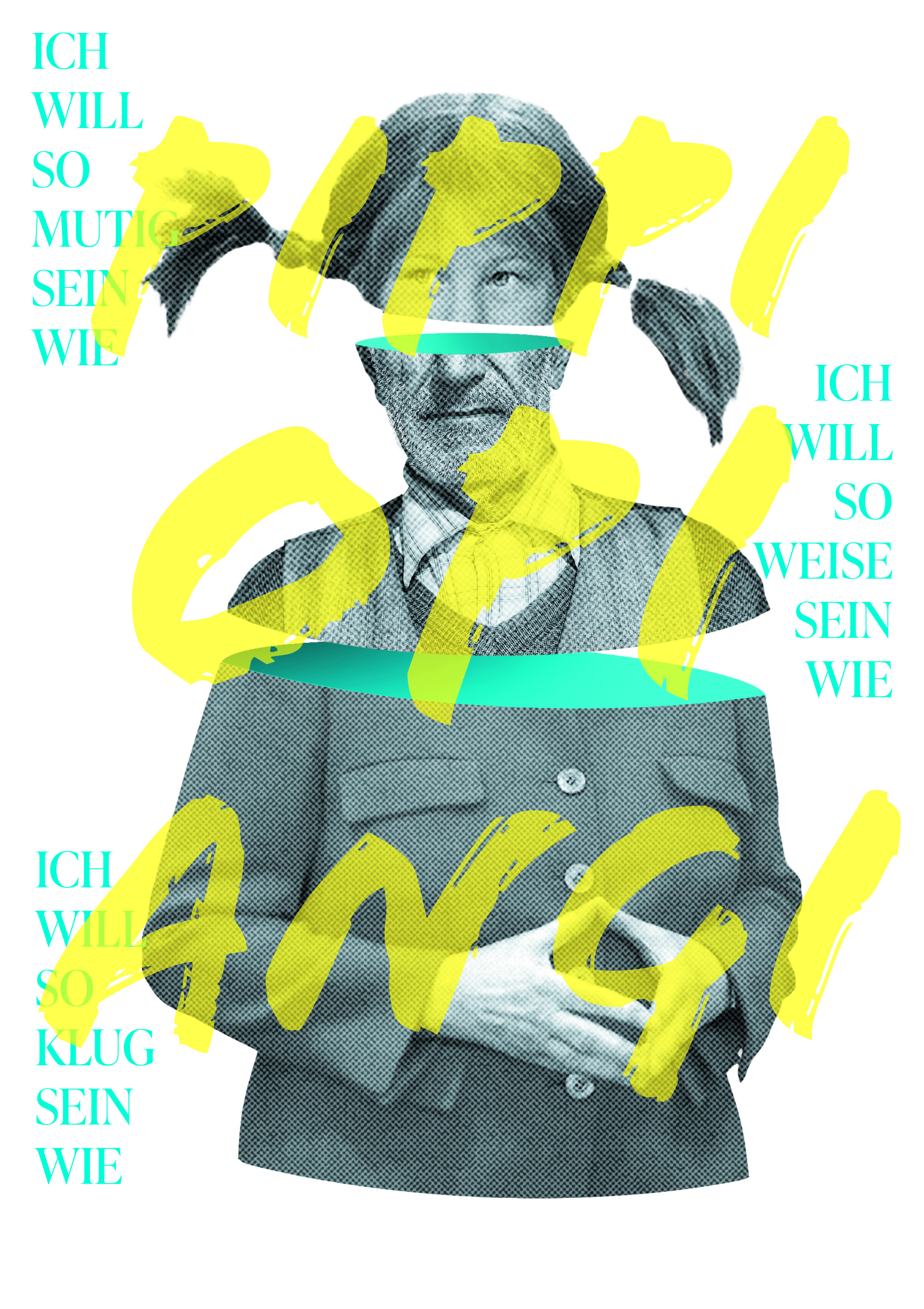 1. Preis - 35. Plakatwettbewerb - Hannah Frieling - "Ich will so sein wie Du." 1/3