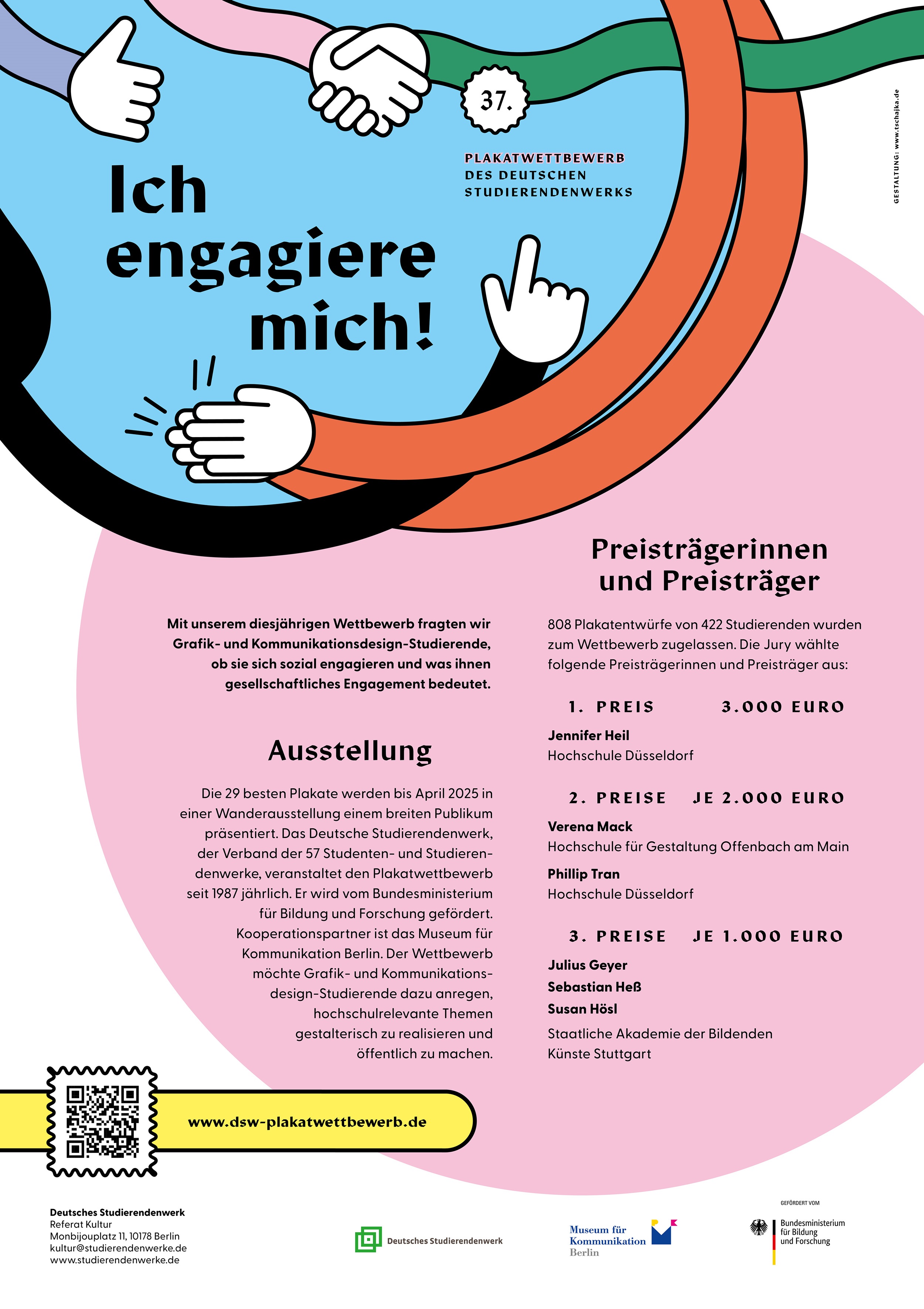 37. Plakatwettbewerb "Ich engagiere mich!" 2022/2023- Infoplakat